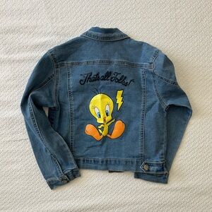 Girls Looney Tunes Denim Jacket
